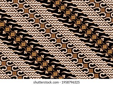 Batik Parang Yogyakarta, in its various development designs. Parang is the oldest motif in Indonesia. Diagonal lines from high to low interwoven diagonally represent continuity