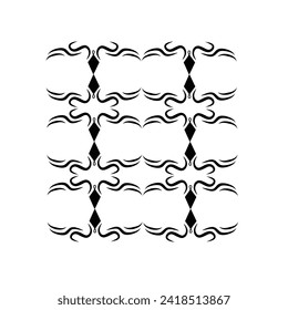 batik pattern with black lines