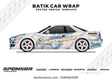 batik pattern car wrap design 41