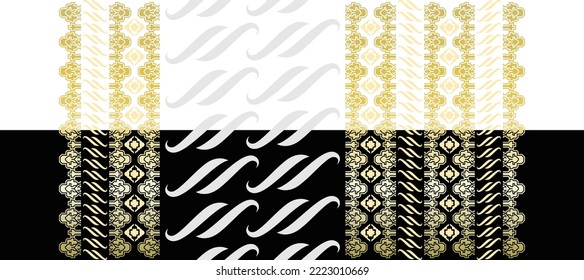 batik pattern Design 93 Apparel Sport Wear Sublimation Wallpaper Background Vector