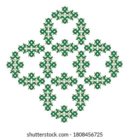Batik pattern design vector illustration