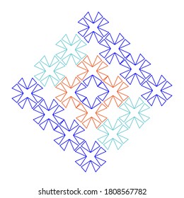 Batik pattern design vector illustration