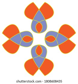 Batik pattern design vector illustration