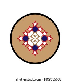 Batik pattern design vector illustration