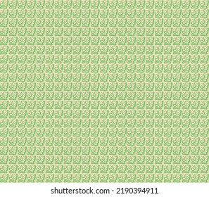 batik pattern green line art worm in square shape with yellow background green snake seamless pattern for textile design fabric design