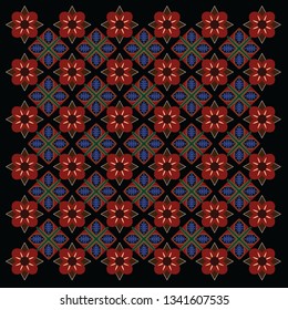 Batik Pattern: Indonesian Batik Pattern used for cloth, wallpaper, scarf and any other textile industries