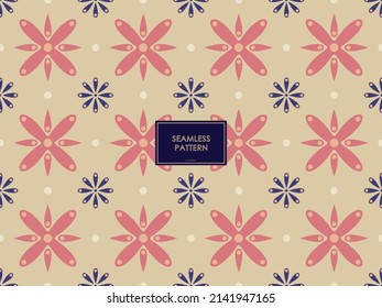 BATIK PATTERN WITH SIMPLE SHAPES PRINTABLE FOR TEXTILE, WALLPAPER, DECORATIONS, PAPER WRAP, BACKGROUNDS OR DIGITAL PRODUCT