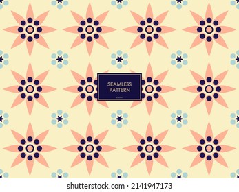 BATIK PATTERN WITH SIMPLE SHAPES PRINTABLE FOR TEXTILE, WALLPAPER, DECORATIONS, PAPER WRAP, BACKGROUNDS OR DIGITAL PRODUCT