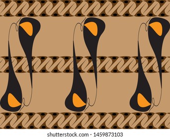 batik pattern with snail motif for background, wallpaper, textile and decoration