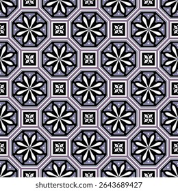 Batik pattern. Texture for traditional clothes Malaysia and Indonesian style. Seamless Javanese wallpaper. Motifs background. Vintage tile. Abstract floral endless. Damask. vector illustration