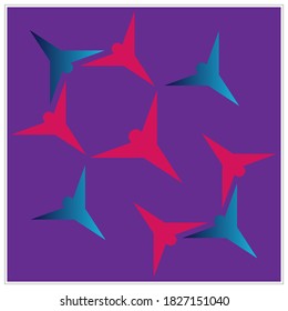 Batik pattern vector abstract design background
