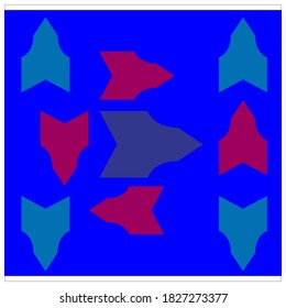 Batik pattern vector abstract design background