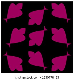 Batik pattern vector abstract design background