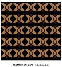 Batik pattern vector abstract design background
