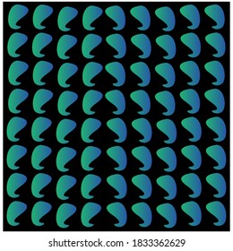 Batik pattern vector abstract design background
