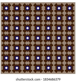 Batik pattern vector abstract design background