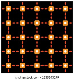 Batik pattern vector abstract design background