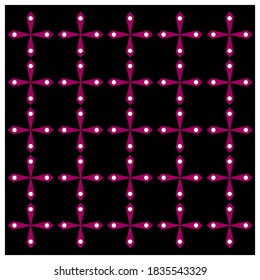 Batik pattern vector abstract design background