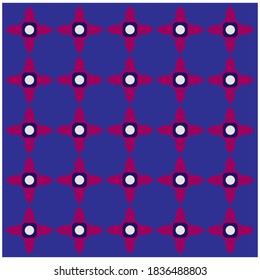 Batik pattern vector abstract design background