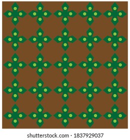 Batik pattern vector abstract design background