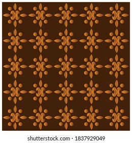 Batik pattern vector abstract design background