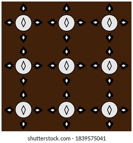 Batik pattern vector abstract design background