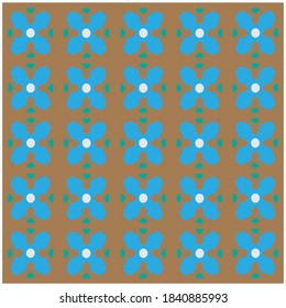 Batik pattern vector abstract design background