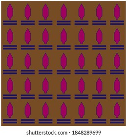 Batik pattern vector abstract design background