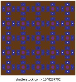 Batik pattern vector abstract design background