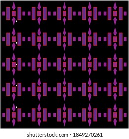Batik pattern vector abstract design background