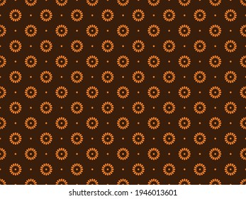 Batik is a pictorial design that is made specifically by writing on cloth, which has a distinctiveness. art motif design. Pattern batik motifs of modern colors. Vector art