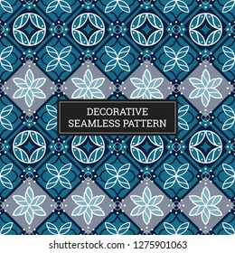 Batik Seamless Decorative Pattern Background