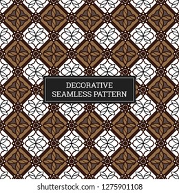 Batik Seamless Decorative Pattern Background
