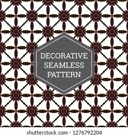 Batik Seamless Decorative Pattern Background
