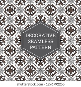 Batik Seamless Decorative Pattern Background