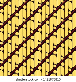 Batik seamless pattern. Batik parang vintage pattern traditional art from indonesia. Ready to print, easy to edit, editable, layered, suitable for printing, textile, apparel, clothes, wallpaper. etc.