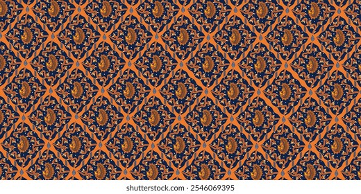 Batik Sido Luhur, ilustração vetor clássico batik indonésio, adequado para design de fundo.