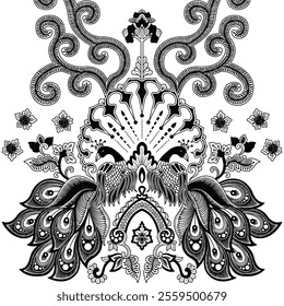 Batik sketch design for color book