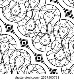 Batik sketch design for color book