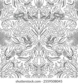 Batik sketch design for color book