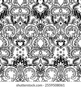 Batik sketch design for color book