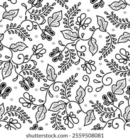 Batik sketch design for color book