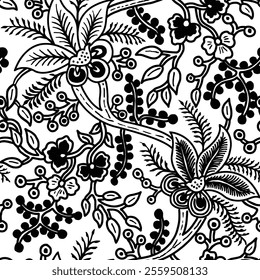 Batik sketch design for color book