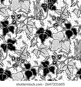 Batik sketch design for coloring book
