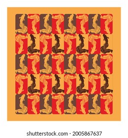 a batik style hickey- vector