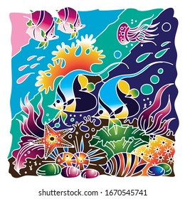 Batik style phuket in thailand