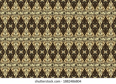 Batik Tanah Liek Vector from West Sumatra, Indonesia