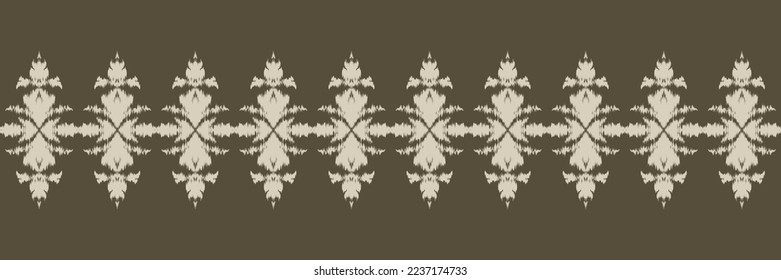 Batik Textile African ikat seamless pattern digital vector design for Print saree Kurti Borneo Fabric border brush symbols swatches designer