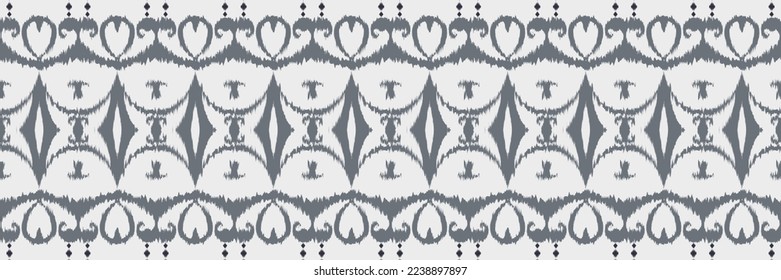 Batik Textile African ikat seamless pattern digital vector design for Print saree Kurti Borneo Fabric border brush symbols swatches cotton