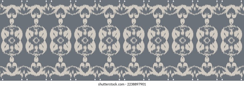 Batik Textile African ikat seamless pattern digital vector design for Print saree Kurti Borneo Fabric border brush symbols swatches stylish